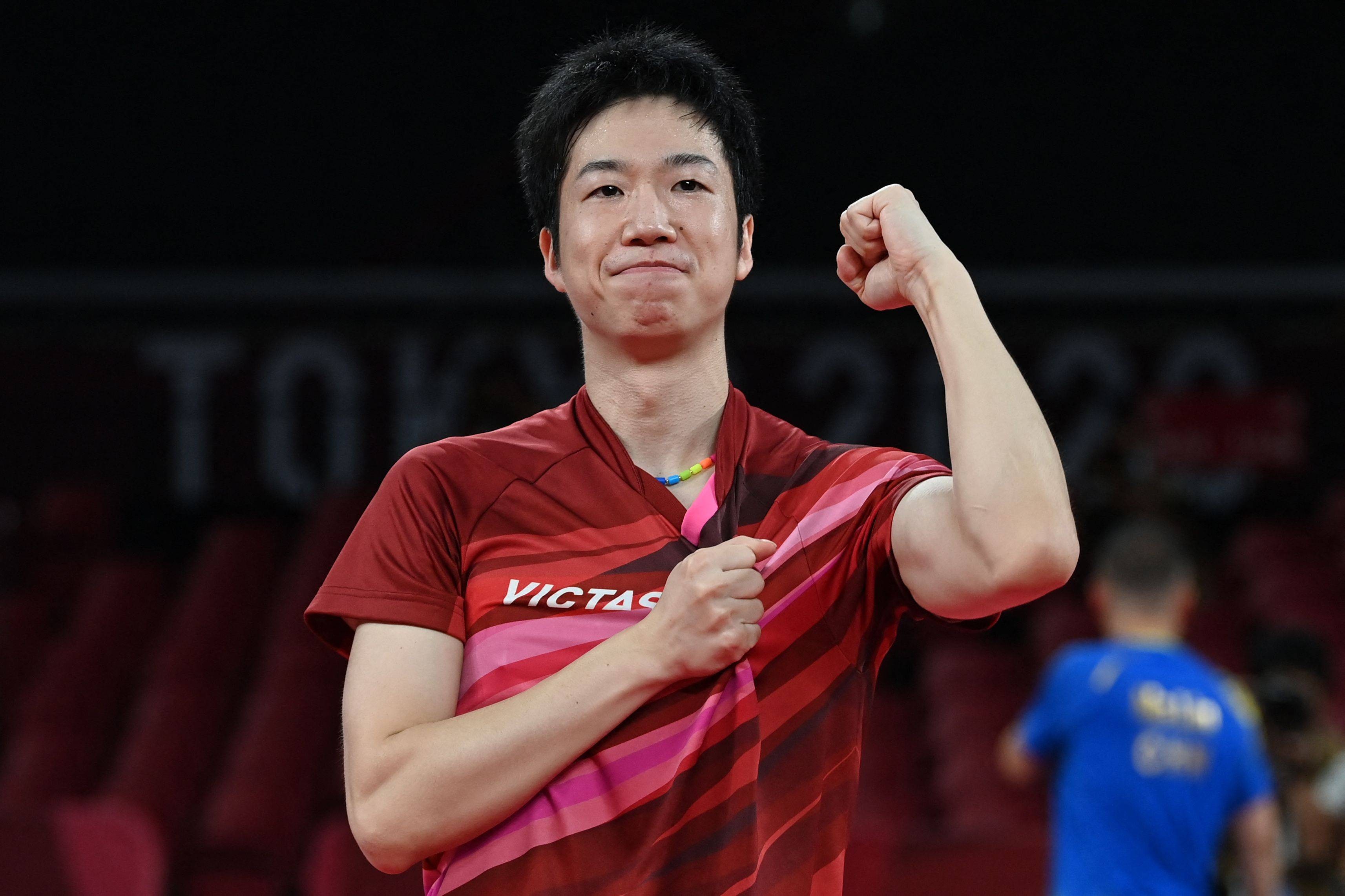 日本乒乓球队强势奥地利乒乓球队，水谷隼送出助攻的简单介绍