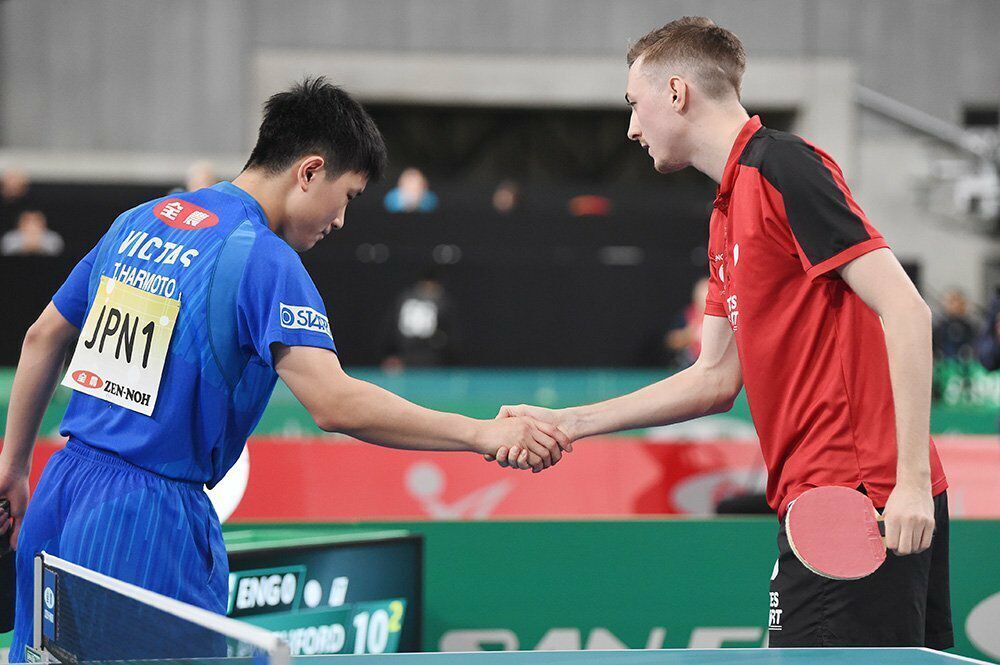 关于英国乒乓球队绝地反击奥地利乒乓球队，水谷隼统治全场的信息